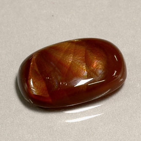 Ágata de fogo multicolorido natural 4,95ct, transparente, transparente/translúcido