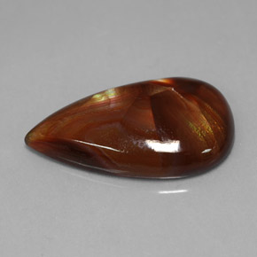 Ágata de fogo multicolorido natural 7,15ct, transparente, transparente/translúcido