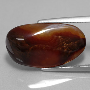 Ágata de fogo multicolorido natural 8,52ct, forma extravagante, opaco