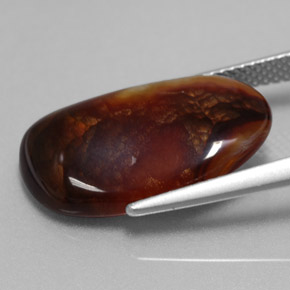Ágata de fogo multicolorido natural 8,52ct, forma extravagante, opaco