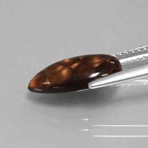 Ágata de fogo multicolorido natural 2,18ct, formato de pêra, opaco