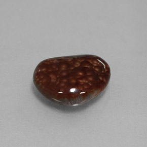 Ágata de fogo multicolorido natural 2,22ct, forma extravagante, opaco
