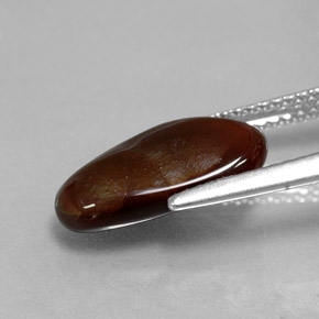 Ágata de fogo multicolorido natural 2,44ct, forma extravagante, opaco