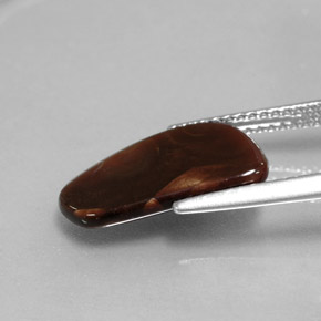 Ágata de fogo multicolorido natural 2,34ct, forma extravagante, opaco