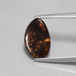 Ágata de fogo multicolorido natural 1,76ct, forma extravagante, opaco