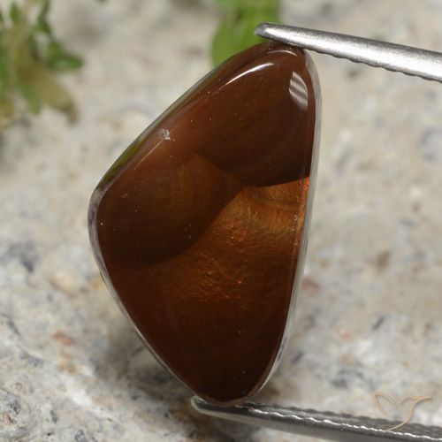5.76ct Natural Multicolorido Ágata de fogo, Trilhão, Translúcido