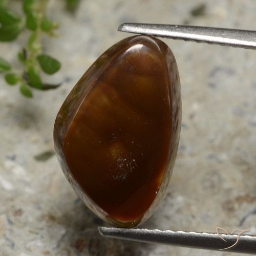 3.68ct Natural Multicolorido Ágata de fogo, Trilhão, Translúcido