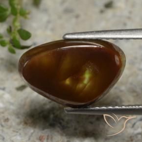 Ágata de fogo Multicolorido Natural 3.68ct, Trilhão, Translúcido