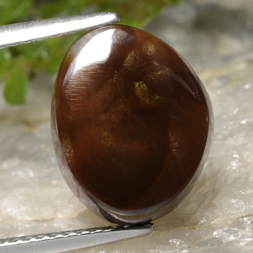 Ágata de fogo Multicolorido Natural 4.28ct, Forma extravagante, Translúcido