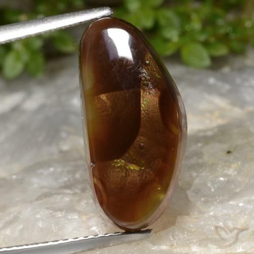 7.02ct Natural Multicolorido Ágata de fogo, Chique, Translúcido