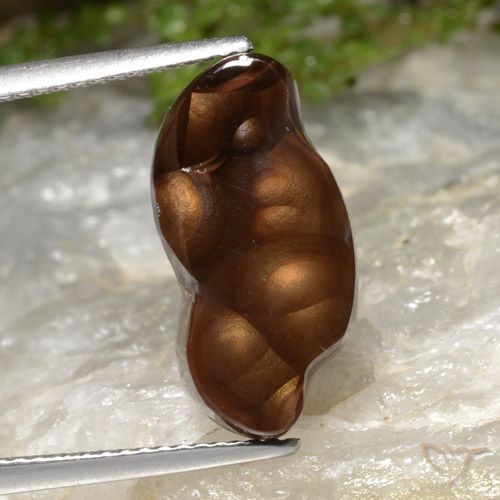 5.47ct Natural Multicolorido Ágata de fogo, Chique, Translúcido