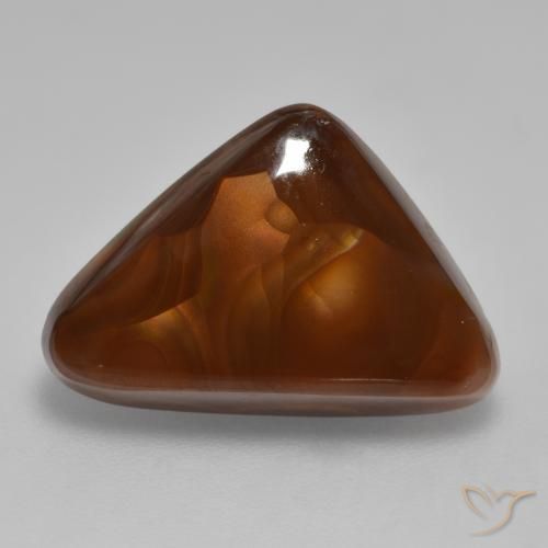 6.64ct Natural Multicolorido Ágata de fogo, Trilhão, Opaco
