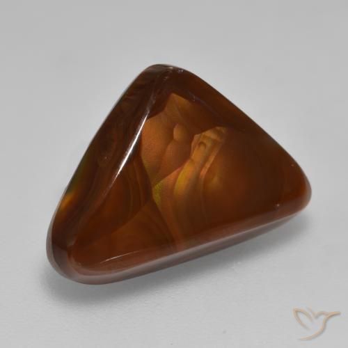 Ágata de fogo Multicolorido Natural 6.64ct, Trilhão, Opaco