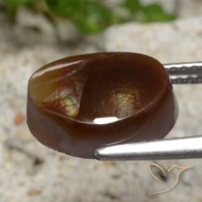 Ágata de fogo Multicolorido Natural 4.44ct, Chique, Translúcido