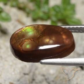 Ágata de fogo Multicolorido Natural 3.99ct, Chique, Translúcido