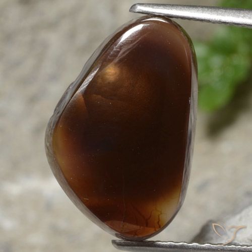5.37ct Natural Multicolorido Ágata de fogo, Trilhão, Translúcido