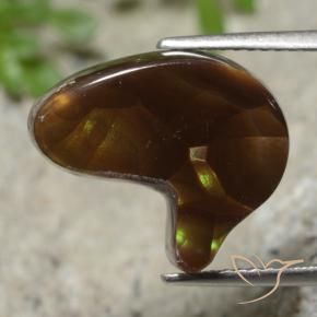 Ágata de fogo Multicolorido Natural 6.76ct, Chique, Translúcido
