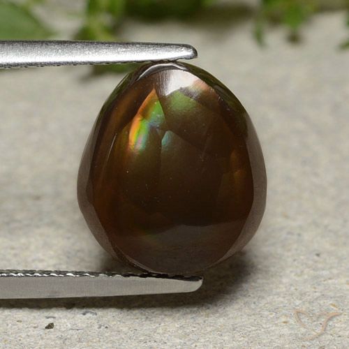 4.61ct Natural Multicolorido Ágata de fogo, Chique, Opaco