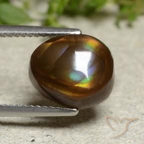 Ágata de fogo Multicolorido Natural 4.61ct, Chique, Opaco