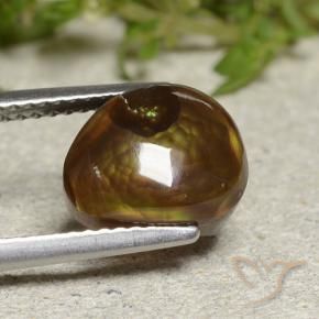 Ágata de fogo Multicolorido Natural 3.31ct, Chique, Translúcido