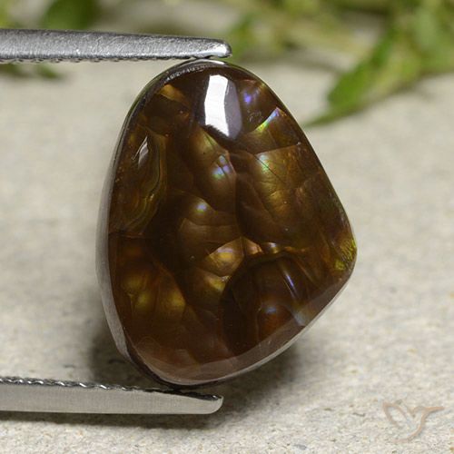 5.95ct Natural Multicolorido Ágata de fogo, Chique, Opaco