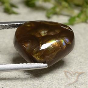 Ágata de fogo Multicolorido Natural 5.95ct, Chique, Opaco