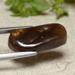 Ágata de fogo Multicolorido Natural 3.79ct, Chique, Opaco