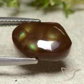 Ágata de fogo Multicolorido Natural 5.80ct, Chique, Translúcido