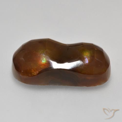 Ágata de fogo Multicolorido Natural 9.99ct, Chique, Opaco