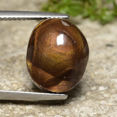 8.86ct Natural Multicolorido Ágata de fogo, oval, Opaco