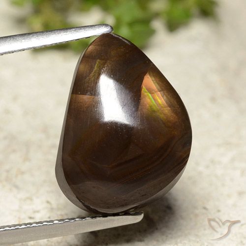 7.07ct Natural Multicolorido Ágata de fogo, Chique, Translúcido