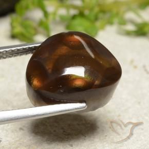 Ágata de fogo Multicolorido Natural 8.24ct, Chique, Opaco