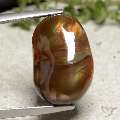 7.57ct Natural Multicolorido Ágata de fogo, Chique, Opaco