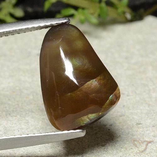 8.38ct Natural Multicolorido Ágata de fogo, Chique, Opaco