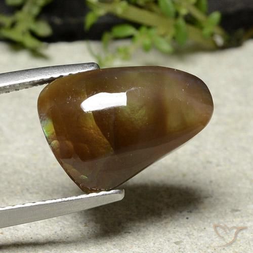Ágata de fogo Multicolorido Natural 8.38ct, Chique, Opaco
