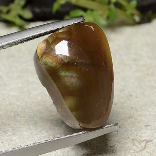 Ágata de fogo Multicolorido Natural 8.38ct, Chique, Opaco