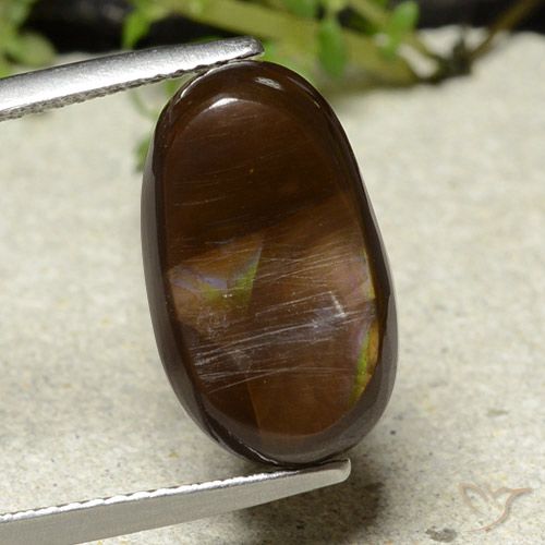 6.46ct Natural Multicolorido Ágata de fogo, Chique, Opaco
