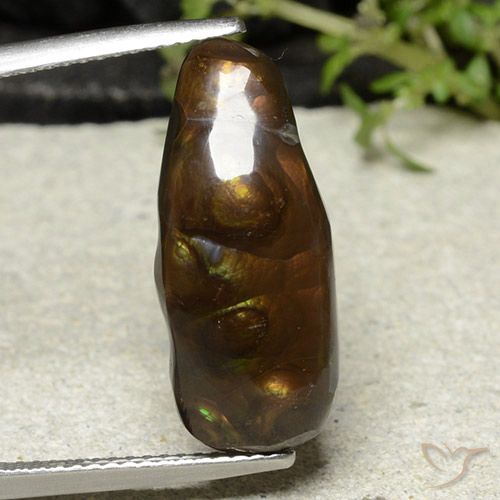 8.81ct Natural Multicolorido Ágata de fogo, Chique, Opaco