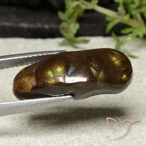 Ágata de fogo Multicolorido Natural 8.81ct, Chique, Opaco