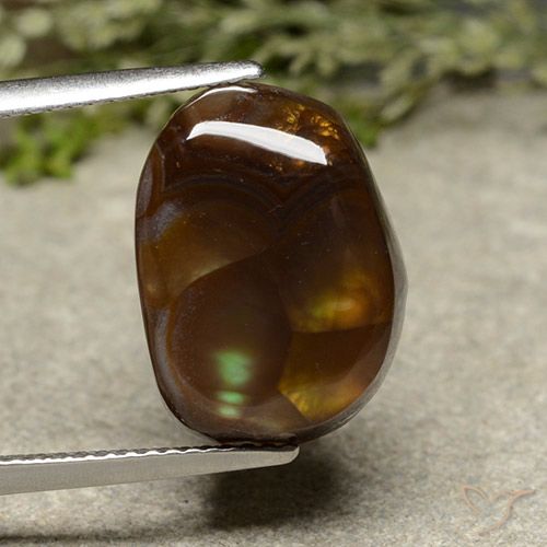 7.95ct Natural Multicolorido Ágata de fogo, Chique, Opaco