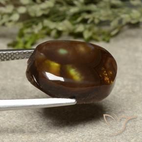 Ágata de fogo Multicolorido Natural 7.95ct, Chique, Opaco