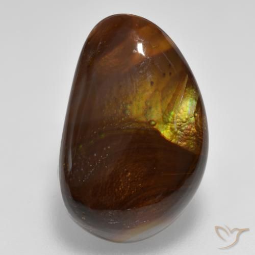 Ágata de fogo Multicolorido Natural 8.25ct, Chique, Opaco