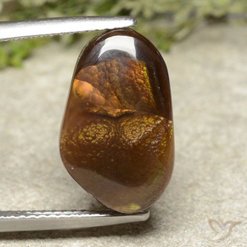 7.17ct Natural Multicolorido Ágata de fogo, Chique, Opaco