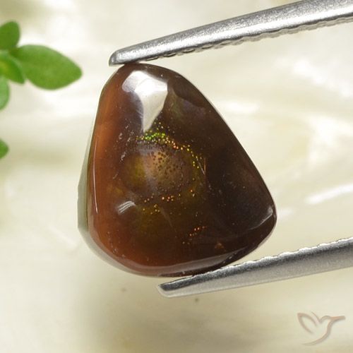 2.56ct Natural Multicolorido Ágata de fogo, Chique, Opaco