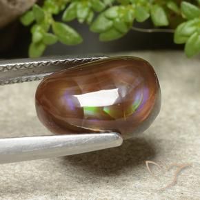 Ágata de fogo Multicolorido Natural 4.50ct, Chique, Opaco
