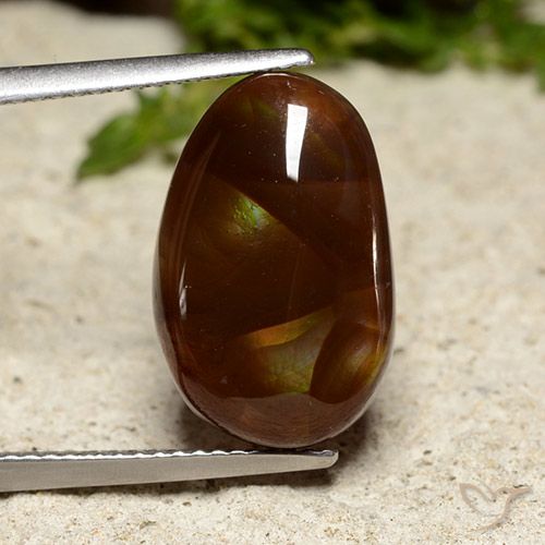 6.69ct Natural Multicolorido Ágata de fogo, Chique, Opaco