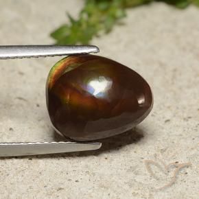 Ágata de fogo Multicolorido Natural 4.86ct, Chique, Opaco