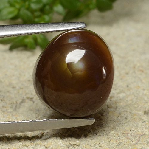 4.76ct Natural Multicolorido Ágata de fogo, Chique, Opaco