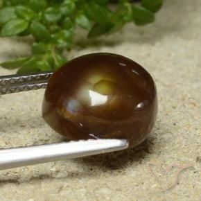 Ágata de fogo Multicolorido Natural 4.76ct, Chique, Opaco