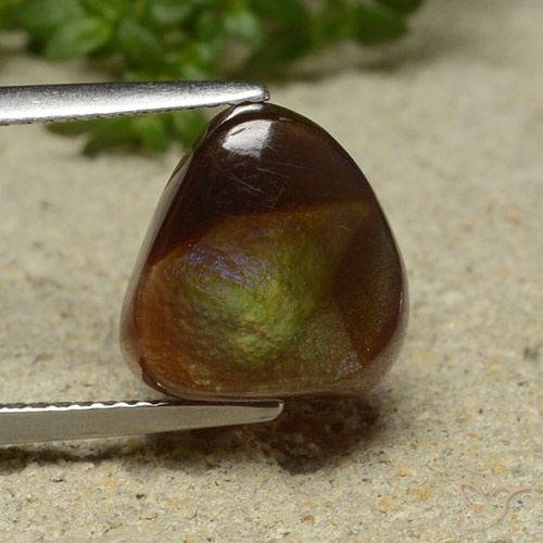 4.94ct Natural Multicolorido Ágata de fogo, Chique, Opaco